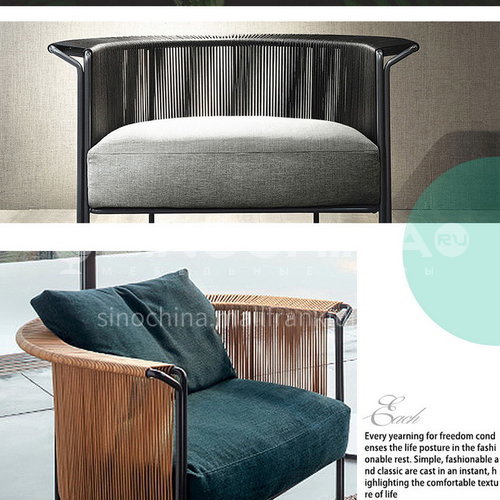 St T 056 Outdoor Furniture Aluminum Alloy Pe Rattan Iron Coffee Table Feet Comfortable Waterproof Cushion Garden St T 056 Outdoor Furniture Aluminum, Comfortable Waterproof Outdoor Furniture